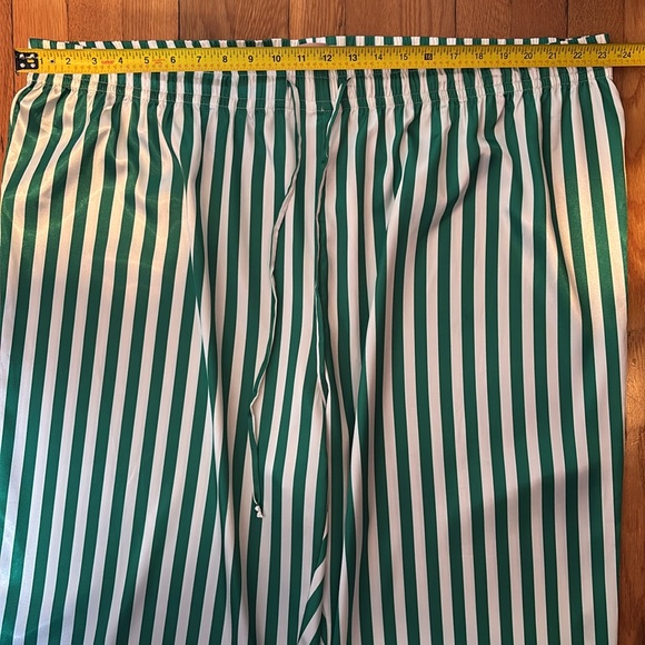 Show Me Your MuMu Classic PJ Pants in spearmint stripe - green & white - Picture 12 of 14